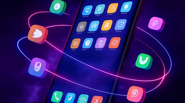 4666BET COM Sleek smartphone floating in space